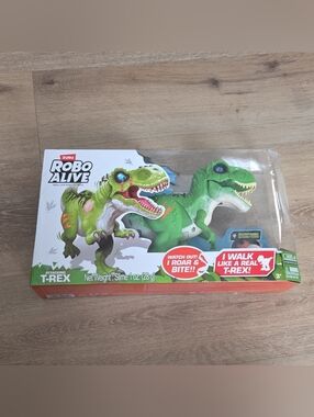 ZURU Robo Alive Attacking T-Rex Electronic Battery Operated Toy Green #7127 2023